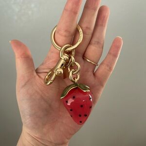 Coach X Observed by Us Strawberry Bag Charm Keychain